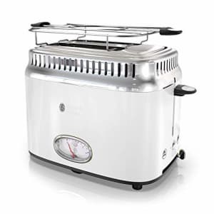 Russell Hobbs TR9150WTR Retro Style 2-Slice Toaster, White for $61 Russell Hobbs TR9150WTR Retro Style 2-Slice Toaster, White for $61