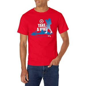 LRG Lifted Research Group Men's Graphic Design Logo T-Shirt, RED Cycle, XL for $8