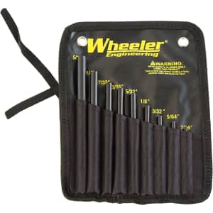 Wheeler 9-Piece Engineering Roll Pin Starter Punch Set for $16