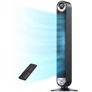 Dreo Tower Fan for Bedroom, Upgrated DC 9 Speeds Utral-Quiet Floor Fan, 90 Oscillating Fans for for $90