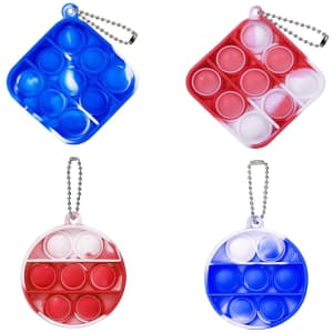 Ephiioniy Simple Dimple Fidget Keychain Toys 4-Pack for $6 Ephiioniy Simple Dimple Fidget Keychain Toys 4-Pack for $6