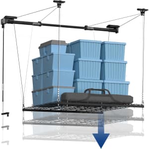 Fleximounts 4x4-Foot Overhead Garage Lifting Storage Rack: $180 Fleximounts 4x4-Foot Overhead Garage Lifting Storage Rack: $180