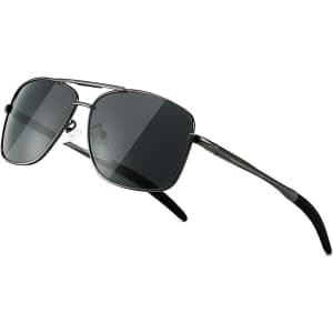 Sungait Men's Polarized Square Aviator Sunglasses From $8.79 Sungait Men's Polarized Square Aviator Sunglasses From $8.79