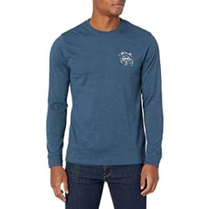 G.H. Bass & Co. Men's Long Sleeve Crewneck Graphic T-Shirt, Blue Wing Teal Mountain, Small for $14 G.H. Bass & Co. Men's Long Sleeve Crewneck Graphic T-Shirt, Blue Wing Teal Mountain, Small for $14