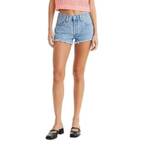 Levi's Women's 501 Original Shorts, (New) Medium Indigo Pattern, 25 for $20