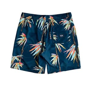 Billabong Men's Standard Elastic Waist Stretch Sundays Layback Boardshort Swim Short Trunk, 17 Inch for $56