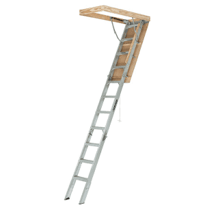 Louisville Ladder 54" Elite Aluminum Attic Ladder for $185 Louisville Ladder 54" Elite Aluminum Attic Ladder for $185