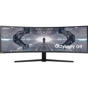 Samsung Monitors at Amazon. We've pictured the Samsung Odyssey G9 49" Ultrawide Dual QHD Curved QLED Gaming Monitor for $1,000 ($400 off and a price low).