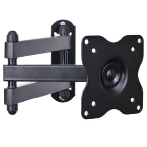 VideoSecu ML12B TV LCD Monitor Wall Mount Full Motion 15 inch Extension Arm Articulating Tilt for $16