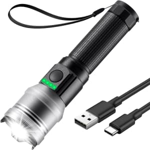 Leshen USB Rechargeable Flashlight for $15