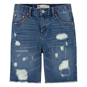 Levi's Boys' 511 Slim Fit Denim Shorts, Paper Shredder, 8 for $23