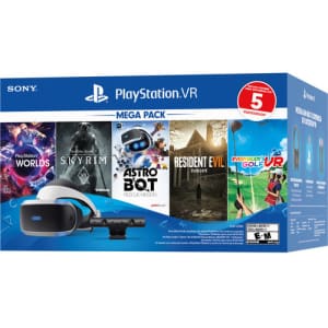 Sony PlayStation VR Headset 5-Game Bundle for $200