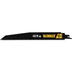 DEWALT 9-Inch Reciprocating Saw Blades, 6TPI, Demolition, 5-Pack (DWAR966) for $38 DEWALT 9-Inch Reciprocating Saw Blades, 6TPI, Demolition, 5-Pack (DWAR966) for $38