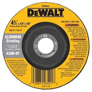DEWALT 4-1/2 In. x 1/4 In. Alum Wheel for $12