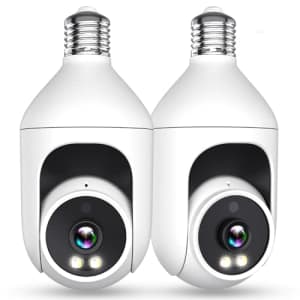 Security Camera Light Bulb 2-Pack for $32 w/ Prime