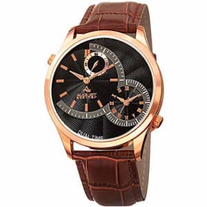 August Steiner Men's Unique Shaped Dual Time Zone Men's Watch - On a Genuine Embossed Alligator for $50 August Steiner Men's Unique Shaped Dual Time Zone Men's Watch - On a Genuine Embossed Alligator for $50