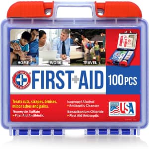 Be Smart Get Prepared 100-Piece First Aid Kit for $7.64 w/ Sub & Save Be Smart Get Prepared 100-Piece First Aid Kit for $7.64 w/ Sub & Save