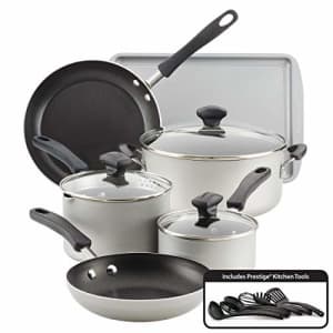 Farberware Cookstart DiamondMax Nonstick Cookware/Pots and Pans Set, Dishwasher Safe, Includes for $80