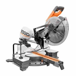 RIDGID 15 Amp Corded 12 in. Dual Bevel Sliding with 70 Deg. Miter Capacity and LED Cut Line for $498