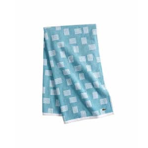 Lacoste Raster 100% Cotton Towel, 30" W x 54" L Bath, Celestial Blue for $22