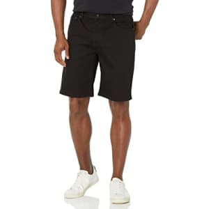 LRG Men's True Straight Jean Shorts, Triple Black for $16