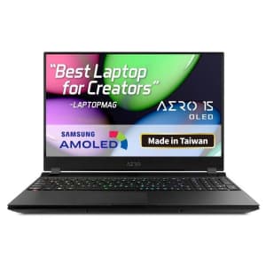 Gigabyte Aero 9th-Gen i7 15.6" 4K OLED Gaming Laptop for $1,999