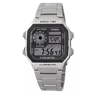 Casio Classic Stainless Steel Japanese-Quartz Watch for $21