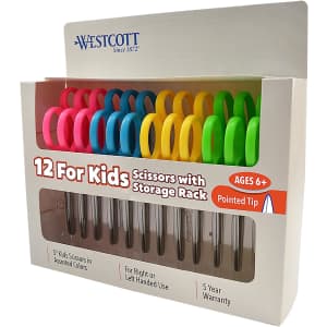 Westcott Right- and Left-Handed Kids' Scissors 12-Pack for $8 Westcott Right- and Left-Handed Kids' Scissors 12-Pack for $8