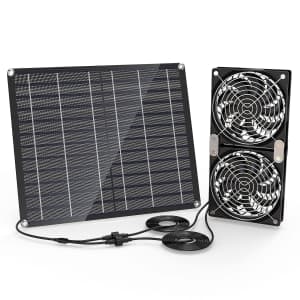 30W Solar Powered Fan for $28