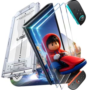 Lisen 2-Pack of Tempered Glass Screen Protectors for Nintendo Switch 2 for $9