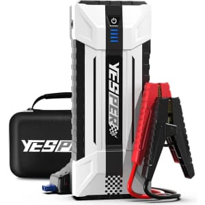 Yesper 2,160A Peak Portable Battery Jump Starter for $50