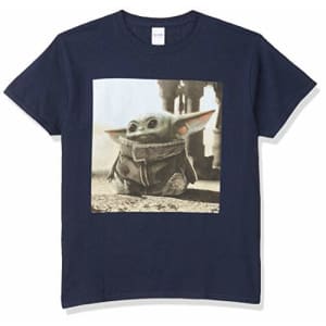 STAR WARS Men's T-Shirt, Navy, Medium for $17