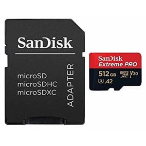 SanDisk 512GB Extreme Pro MicroSD Memory Card (2 Pack) Works with GoPro Hero 9 Black Action Camera for $138