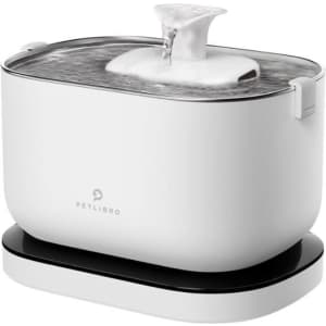 Petlibro Dockstream Stainless Steel 2.5L Cat and Dog Drinking Fountain for $55