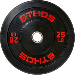 Ethos Olympic Rubber Bumper Plate Pair from $56