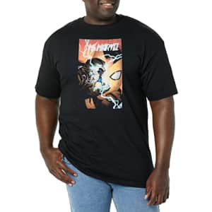 Marvel Big & Tall Classic Ms.Marvel OCT18 Men's Tops Short Sleeve Tee Shirt, Black, Large for $10