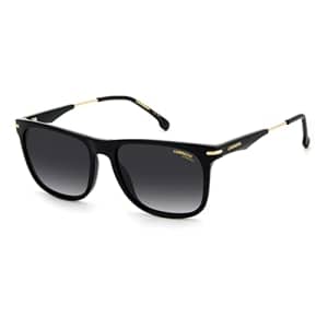 Carrera Men's 276/S Rectangular Sunglasses, Black Gold, 55mm, 17mm for $94