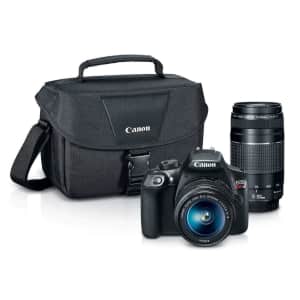 Canon EOS Rebel T6 DSLR Camera Kit with 2 Lenses for $350 w/ $70 Kohl's Cash