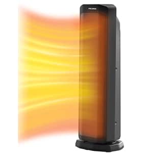 Pelonis 1500W Tower Space Heater for Indoor use in with Oscillation, Remote Control, Programmable for $56