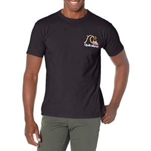 Quiksilver Men's Island Time Short Sleeve Tee Shirt, Black, Large for $19