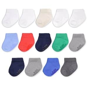 Fruit of the Loom Baby 14-Pack Grow & Fit Flex Zones Cotton Stretch Low Cut Socks - Unisex, Girls, for $13