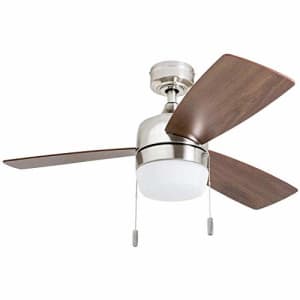 Honeywell 50616-01 Barcadero Ceiling Fan 44" Compact Contemporary, Integrated LED Light, Chocolate for $93