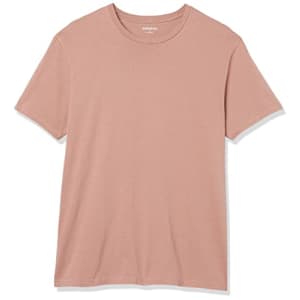 Goodthreads Men's Short-Sleeve Crewneck Cotton T-Shirt, Light Brown, Large Tall for $13