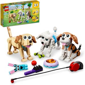 LEGO Creator 3 in 1 Adorable Dogs Building Toy Set for $24