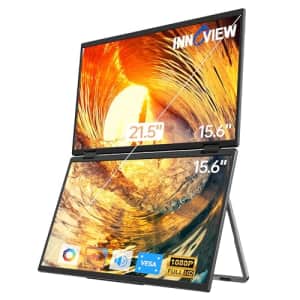 InnoView Laptop Screen Extender 15.6" Dual Monitors Stacked Folding Triple Monitor (Wins/Mac) 1080P for $299