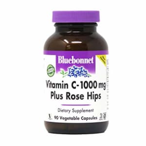 Bluebonnet Nutrition Vitamin C-1000 mg Plus Rose Hips Vegetable Capules, for Immune Health, for for $17