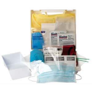 First Aid Only 23-Piece Bloodborne Pathogen/Bodily Fluid Spill Clean Up Kit for $6.41 via Sub & Save First Aid Only 23-Piece Bloodborne Pathogen/Bodily Fluid Spill Clean Up Kit for $6.41 via Sub & Save