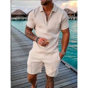 Museslove Men's 2-Piece Polo & Shorts Track Suit: 2 for $42.88