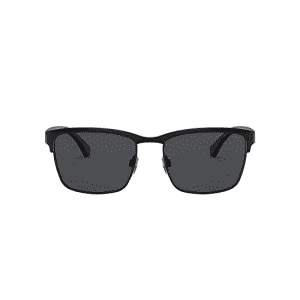 Emporio Armani Men's EA2087 Square Sunglasses, Matte Black/Grey, 56 mm for $79