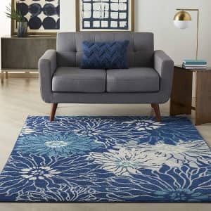 Nourison Passion 4x6-Foot Bohemian Floral Area Rug for $52